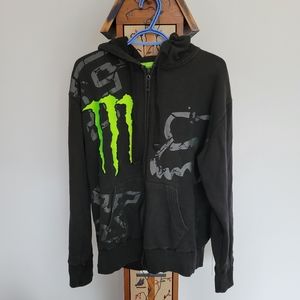 Monster energy Fox 4 SZ Large Zip Up Hoodie